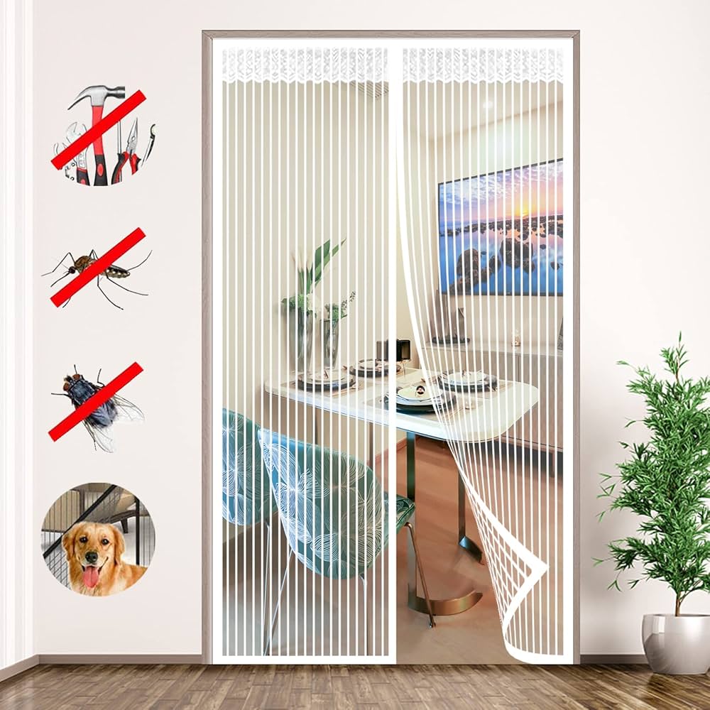 Moustiquaire magnétique pour porte