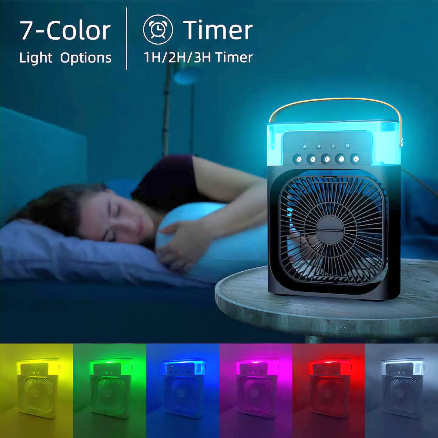 Mini-climatiseur portable avec LED