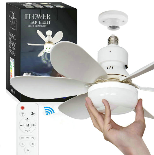 Ventilateur de plafond avec lumière intégrée télécommandée
