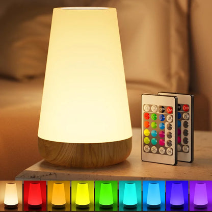 Lumière de table tactile avec télécommande