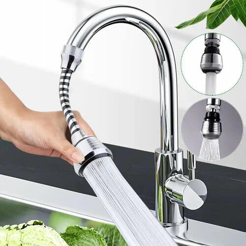Extension filtre à eau rotatif pour robinet (2 en 1)