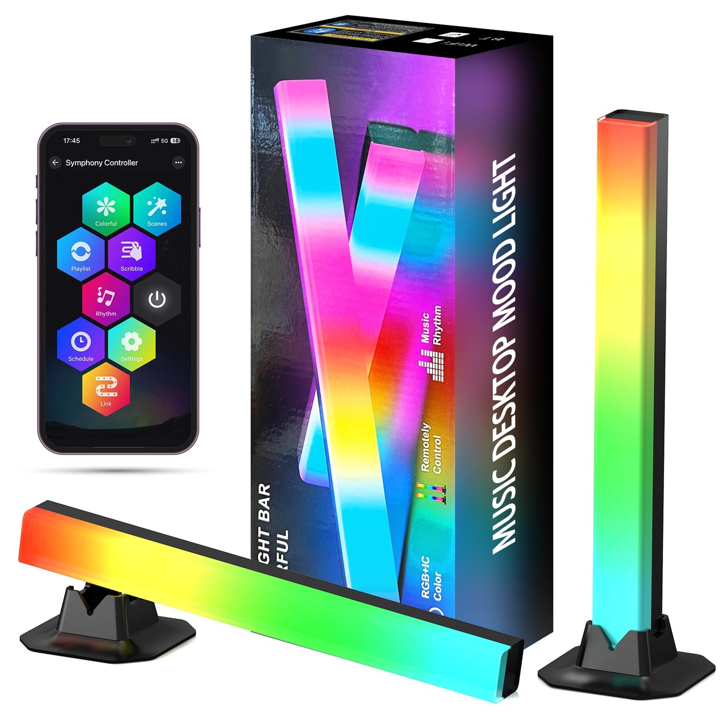Mini-barres lumineuses LED télécommandée